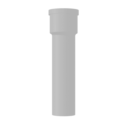 Saniflo® 030 Extension Pipe, 4 x 5 in OD x 18 in L, PVC, White, Import