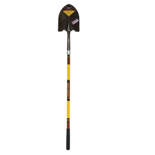 Seymour® STRUCTRON® Power™ 49560 S600 Round Point Shovel, 48 in L Handle, 9-1/2 in L x 11-1/2 in W Blade, Fiberglass Handle