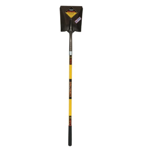 Seymour® STRUCTRON® Power™ 49562 S600 Square Point Shovel, 9-1/2 in L x 11-1/2 in W, 48 in Handle Length, Fiberglass Handle