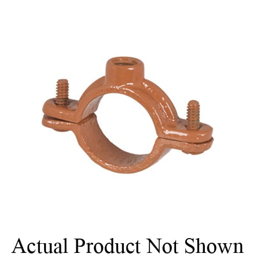 Sioux Chief 516-2CPK2 Overhead Split Ring Hanger, 1/2 in CTS Pipe/Tube, 3/8 in Rod, 180 lb Load, Ductile Iron, Epoxy Coated, Import