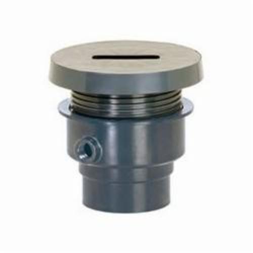 Sioux Chief FinishLine™ 832-4PF Adjustable Floor Drain With Coring Plug, 4 in, Hub, PVC Drain, Domestic