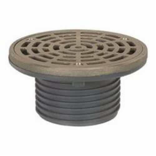 Sioux Chief FinishLine™ 832-3HNR Adjustable Floor Drain With Ring and Strainer, Hub, PVC Drain