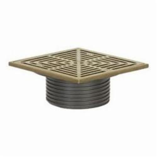 Sioux Chief FinishLine™ 832-4DHNQ Adjustable On-Grade Floor Drain With Ring and Strainer, Ductile Iron Drain