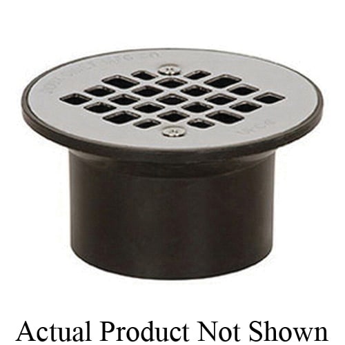 Sioux Chief 840-2APK Floor Drain Strainer With Standard Screw, 2 x 3 in Hub, ABS, Domestic