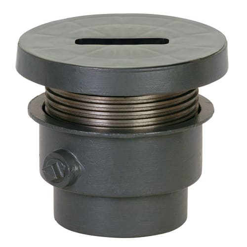 Sioux Chief FinishLine™ 834-4DF Adjustable Rough-In Cleanout Plug, 4 in Cleanout, 6000 lb, Ductile Iron