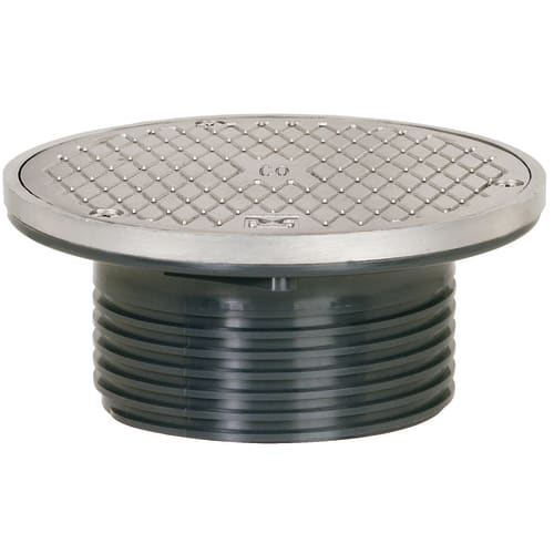Sioux Chief FinishLine™ 834-4HSR Adjustable Drain Cleanout, 4 in Cleanout, 4000 lb, 6-1/2 in Dia Cover, ABS
