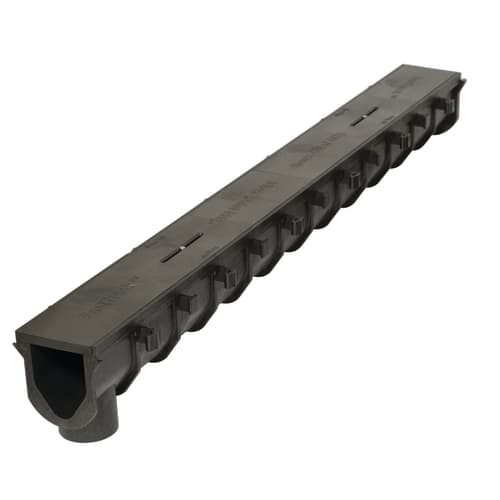 Sioux Chief 865-N3 Neutral Channel With Construction Cover, For Use With FastTrack™ Trench Drain, Polyethylene, Domestic