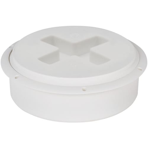 Sioux Chief 875-4P Cleanout Bushing With Plug, For Use With 4 in ID SCH 40 Pipe, PVC, White, Domestic