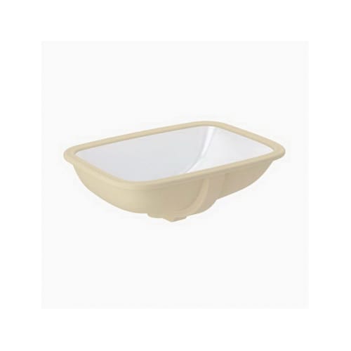 Sloan® 3873021 SS-3021 Lavatory Basin, Rectangle Shape, 21-5/8 in L x 15-3/4 in W x 8-1/4 in H, Under Mount, Vitreous China, White, Import