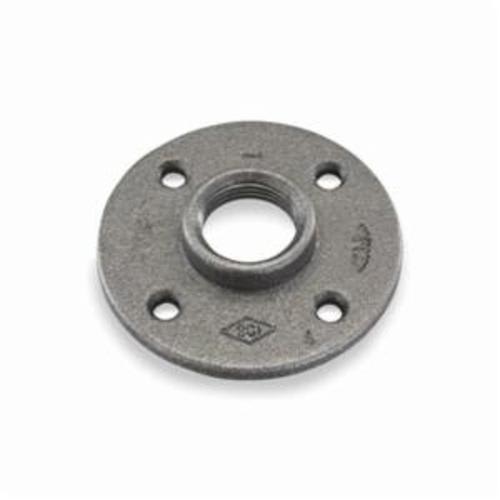 Smith-Cooper® 33FF1012C Floor Flange, 1 in Nominal, Malleable Iron, NPT Connection, 150 lb, Black