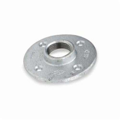 Smith-Cooper® 34FF1006C Floor Flange, 3/4 in, Malleable Iron, NPT, 150 lb, Galvanized