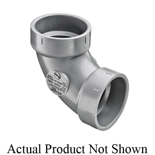 Spears® LabWaste® P300-020C P300 DWV 90 deg Bend, 2 in Nominal, Hub End Style, SCH 40/STD, CPVC, Domestic
