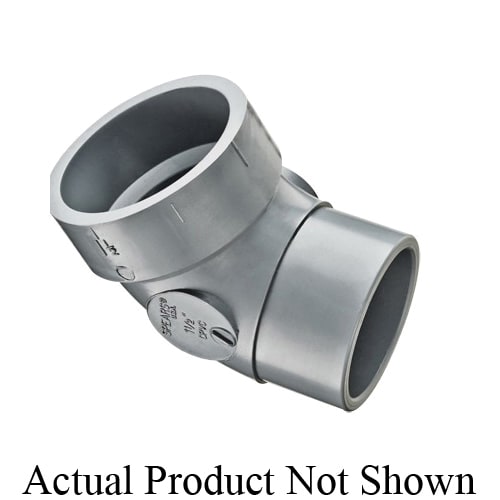 Spears® LabWaste™ P320-020C 1/6 DWV Street Bend, 2 in Nominal, Hub x Spigot End Style, CPVC, Domestic