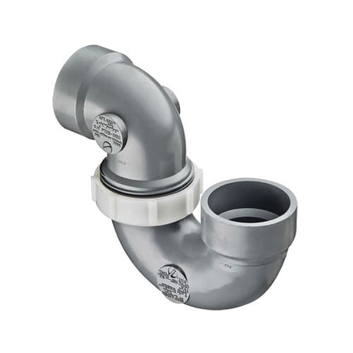 Spears® LabWaste® P708P-015C P-Trap, 1-1/2 in Nominal, Hub End Style, CPVC, Domestic