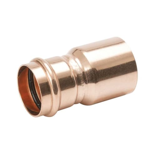 Streamline® PRS™ PF 01367 Large Fitting Reducer, 2-1/2 x 2 in Nominal, Fitting x Press End Style, Wrought Copper