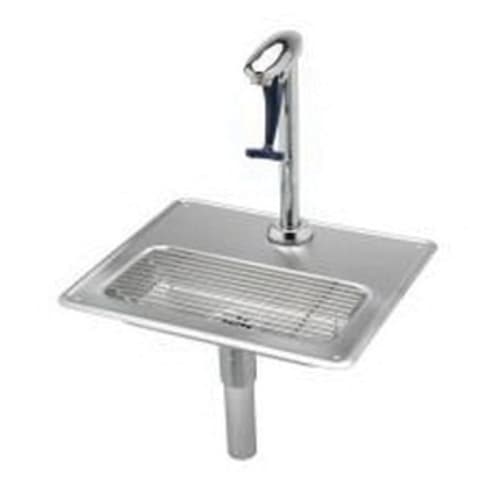 T & S B-1230 Glass Filler Water Station, 2.25 gpm Flow Rate, Polished Chrome, 1 Handle, Domestic
