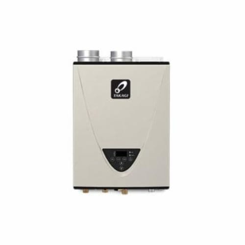 Takagi 100281183 540P Tankless Water Heater, Liquid Propane Fuel, 199000 Btu/hr, Indoor, Condensing, 10 gpm, 3 in and 4 in Direct Vent, 0.94, Residential