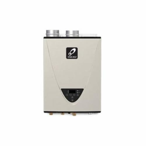 Takagi TK-540P-PIH 540P Tankless Water Heater, Liquid Propane Fuel, 199000 Btu/hr Heating, Indoor/Outdoor: Indoor, Condensing/Non Condensing: Condensing, 10 gpm, 3 in and 4 in Direct Vent, 0.94, Commercial/Residential/Dual: Residential, Ultra Low NOx: Yes