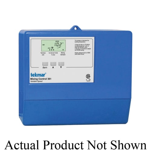 Tekmar® 361 Variable speed Mixing Control, NTC Thermistor, User Interface: LCD Pushbutton