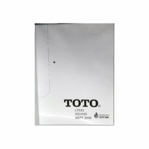 Toto® 0GU165 Template, For Use With Promenade® Under Counter Lavatory