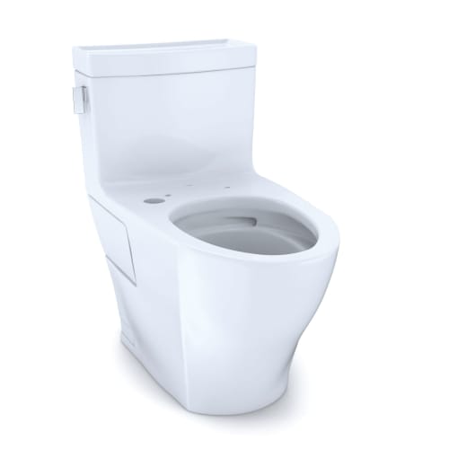 Toto® CST624CEFGAT40#01 1-Piece High-Efficiency Toilet With CEFIONTECT® Ceramic Glaze, Legato™, Elongated Bowl, 16-1/8 in H Rim, 12 in Rough-In, 1.28 gpf, Cotton White, Domestic