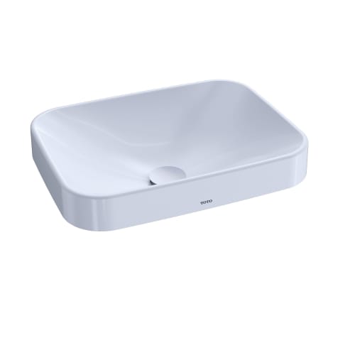 Toto® LT425G#01 Arvina™ Vessel Lavatory With Front Overflow, Rectangular, 19-11/16 in W x 14-15/16 in D, Vitreous China, Cotton
