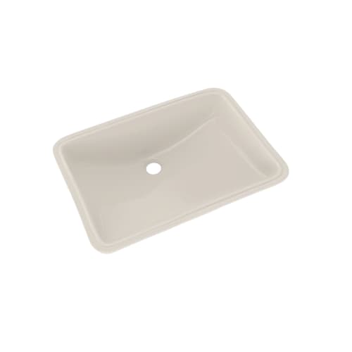 Toto® LT540G#12 Lavatory Sink With Front Overflow, Rectangular, 23-1/4 in W x 16-3/8 in D, Undercounter Mount, Vitreous China, Sedona Beige