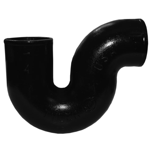 Tyler Pipe 010128 P-Trap, 2 in, No Hub, Cast Iron