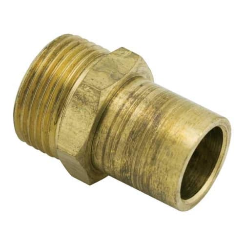 Uponor A4342050 QS-Style Fitting Adapter, R20 x 1/2 in, C x C, 125 psi, Brass