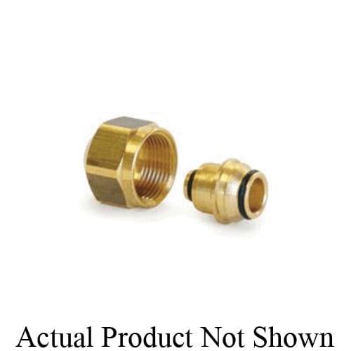 Uponor D4120750 MLC Fitting Assembly, R25 x 3/4 in, MLC Tube x Compression, 125 psi, Brass, Domestic