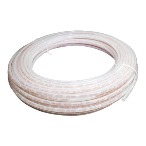 Uponor F4240500 AquaPEX® Coil Tubing, 1/2 in Nominal, 0.475 in Dia Inside x 0.625 in Dia Outside x 100 ft L, White/Red, Engel Process, Crosslinked Polyethylene, Domestic
