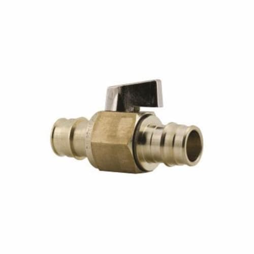 Uponor ProPEX® LF4817580 Stop and Drain Ball Valve, 3/4 in, PEX, 250 psi, Brass Body, Domestic