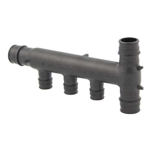 Uponor Q2237757 Flow-Through Vertical Tee, 3/4 in, ProPEX®, Polysulfone, Domestic