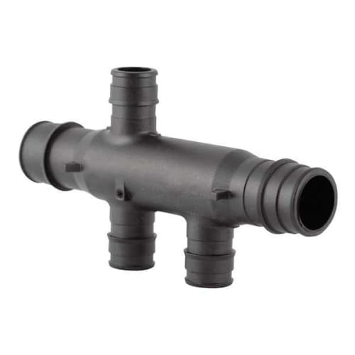 Uponor Q2337557 Flow-Through Opposing Tee, 3/4 in, ProPEX®, Polysulfone, Domestic