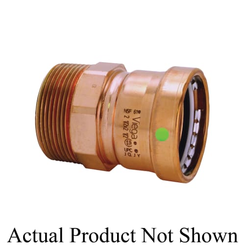 ProPress® 20828 Pipe Adapter, 3 in Nominal, Press x MNPT End Style, Copper, Import