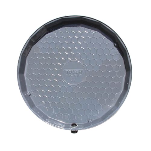 VizCO VP23-P PRO Flat Drain Pan, 2-1/2 in D, For Use With Gas and Electric Tank, PVC, Domestic