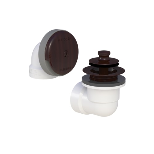 Watco® 601-PP-PVC-BZ Solvent Weld Bath Waste Half Kit, STD PVC, Oil Rubbed Bronze