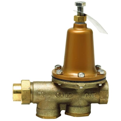 WATTS® 0009392 LF25AUB-Z3 Pressure Reducing Valve, 1-1/4 in, FNPT Union x FNPT, 25 to 75 psi, Copper Silicon Alloy Body