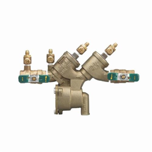 WATTS® 0065381 LF919 Reduced Pressure Zone Assembly, 1-1/2 in Nominal, NPT End Style, Quarter-Turn Resilient Seated Ball Valve, Cast Copper Silicon Alloy Body, Domestic