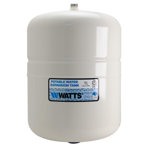 WATTS® 0067372 PLT Potable Water Expansion Tank, 8.5 gal Tank, 7.102 gal Acceptance, 150 psi, ASME Yes/No: No, 12-1/2 in Dia x 19.2 in H