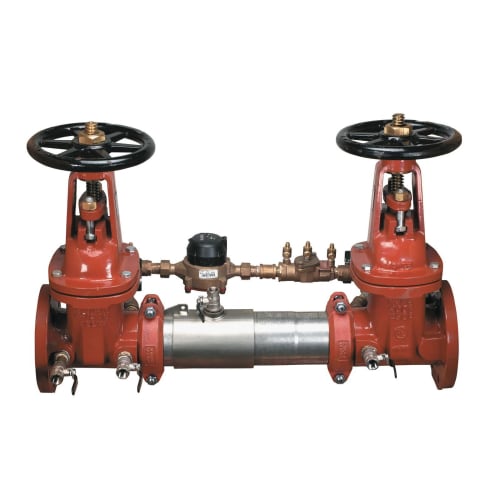 WATTS® 0111544 757DCDA Detector Assembly, 2-1/2 in Nominal, Resilient Seated Gate Valve, 304 Stainless Steel Body, Dual Check, Domestic