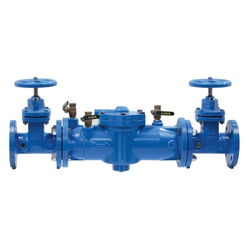 WATTS® 0122614 LF007 Double Check Valve Assembly, 2-1/2 in Nominal, Resilient Seated Gate Valve, Cast Iron Body, Domestic