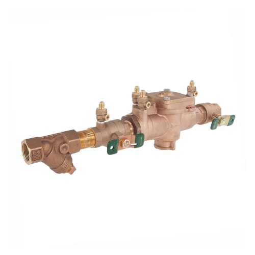 WATTS® 0122693 LF009 Reduced Pressure Zone Assembly, 1 in Nominal, NPT End Style, Quarter-Turn Ball Valve, Cast Copper Silicon Alloy Body, Domestic