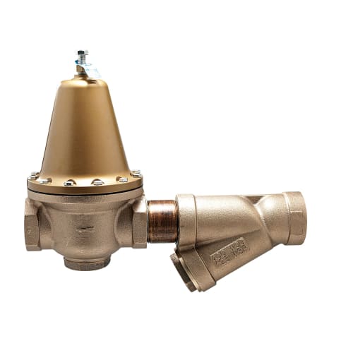 WATTS® 0298617 LFN223BS High Capacity Pressure Reducing Valve With Strainer x FNPT Outlet End Style, 3 in Nominal, FNPT Inlet with Strainer x FNPT Outlet End Style, 25 to 75 psi Pressure, Copper Silicon Alloy Body, Domestic