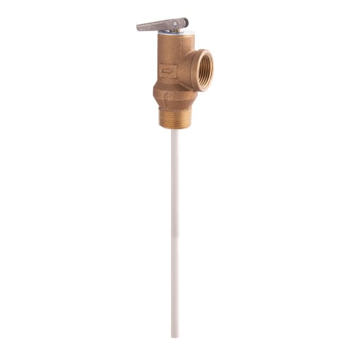 WATTS® 0556001 LF100XL Temperature and Pressure Relief Valve, 3/4 in, MNPT x FNPT, 150 psi, Copper Alloy Body