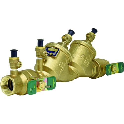 WATTS® 0065303 LF719 Double Check Valve Assembly, 1 in Nominal, Quarter-Turn Ball Valve, Cast Copper Silicon Alloy Body, Domestic