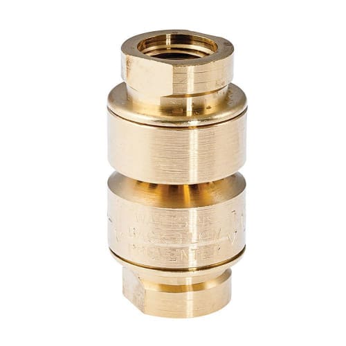 WATTS® 0792097 Vacuum Breaker, 3/8 in Nominal, FNPT End Style, Brass Body, Dual Check, Import