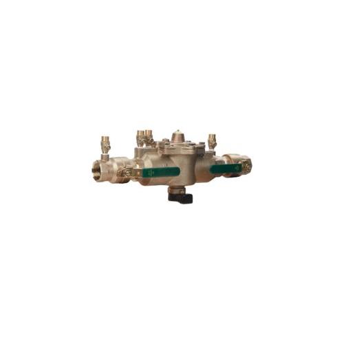 WATTS® 88004113 LF009-FS In-Line Backflow Preventer, 1-1/4 in Nominal, FNPT End Style, Quarter-Turn Ball Valve, Reduced Pressure Zone