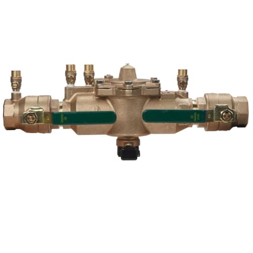 WATTS® 88004114 LF009-FS In-Line Backflow Preventer, 1-1/2 in Nominal, FNPT End Style, Quarter-Turn Ball Valve, Reduced Pressure Zone