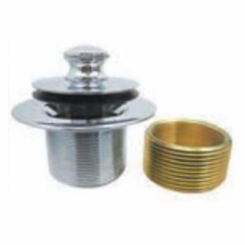 Watco® 58319-CP Lift and Turn Tub Closure With 38101 Bushing, 1-5/8-16 x 1-1/4 in D Nominal, Fine Thread, Polished Chrome